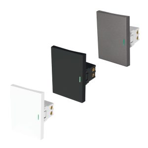 Apagadores sencillos Volteck línea Lisboa 3 módulos