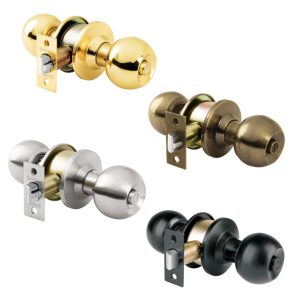 Cerraduras de pomo tipo esfera Hermex mecanismo cilíndrico para baño