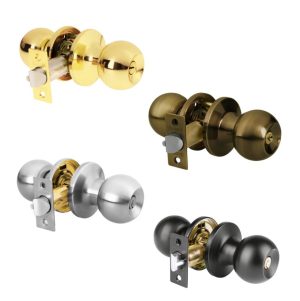 Cerraduras de pomo tipo esfera Hermex mecanismo tubular para entrada