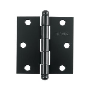 Bisagras cuadradas 3? Hermex acero negro mate cabeza redonda Mod. BC-306R