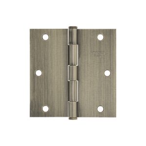 Bisagras cuadradas Hermex latón antiguo cabeza plana