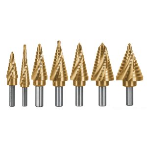 Brocas escalonadas de titanio Truper Expert