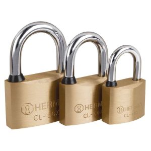 Candados de seguridad de latón Hermex sólido llave tetra