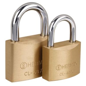 Candados de seguridad Hermex latón sólido llave tetra