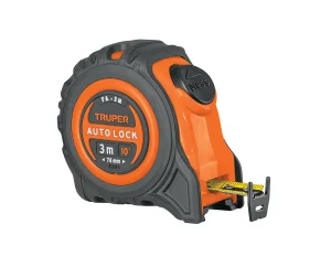 Flexómetro Auto-Lock TRUPER contra impactos 3 metros, cinta de 16 mm Mod. FA-3M