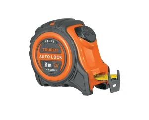 Flexómetro Auto-Lock TRUPER contra impactos 8 metros, cinta de 25 mm Mod. FA-8M