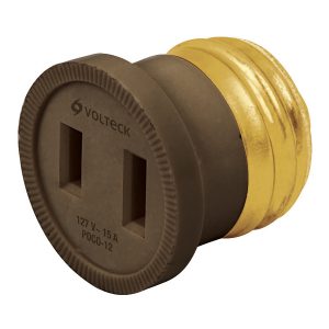 Adaptador de socket para foco Volteck  a contacto Mod. POCO-12