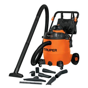 Aspiradora sopladora eléctrica de plástico para sólidos y líquidos TRUPER 16 gal Mod. ASP-16S