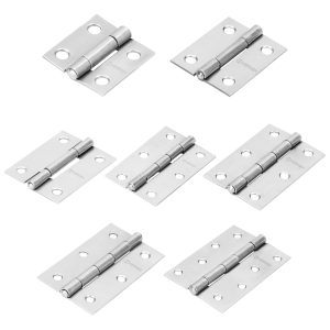 Bisagras rectangulares Hermex acero pulido