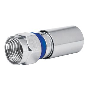 Bolsa con 2 conectores coaxiales RG 6 Volteck de compresión Mod. COCO-6RI