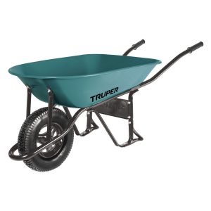 Carretilla con llanta neumatica, bastidor tubular TRUPER 5 ft3 Mod. CAT-15ND