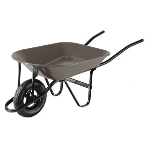 Carretilla gris con llanta neumática, bastidor tubular, Pretul 4.5 ft3 Mod. CAP-4NB