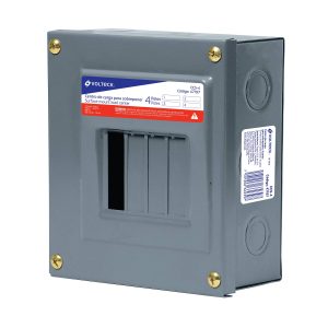 Centro de carga de sobreponer Volteck 4 polos Mod. CCS-4