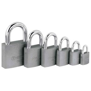 Candados de seguridad Hermex cuerpo de hierro gancho corto en blíster