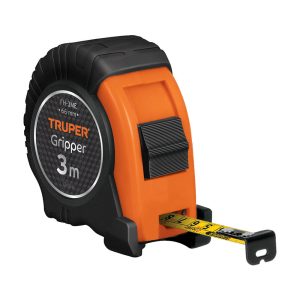 Flexómetro Gripper TRUPER contra impactos Grad. Métrica, 3 metros, cinta de 13 mm Mod. FH-3ME